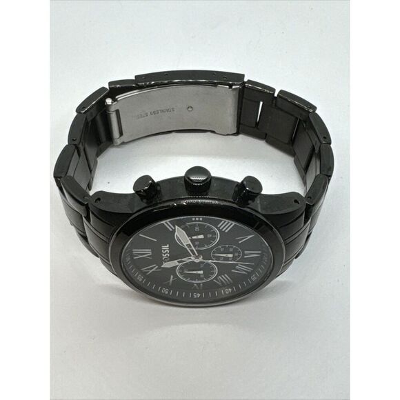 Fossil Small Flyn BQ1743 Men's Black Stainless Steel Analog Dial Watch JNA359 - Picture 6 of 11